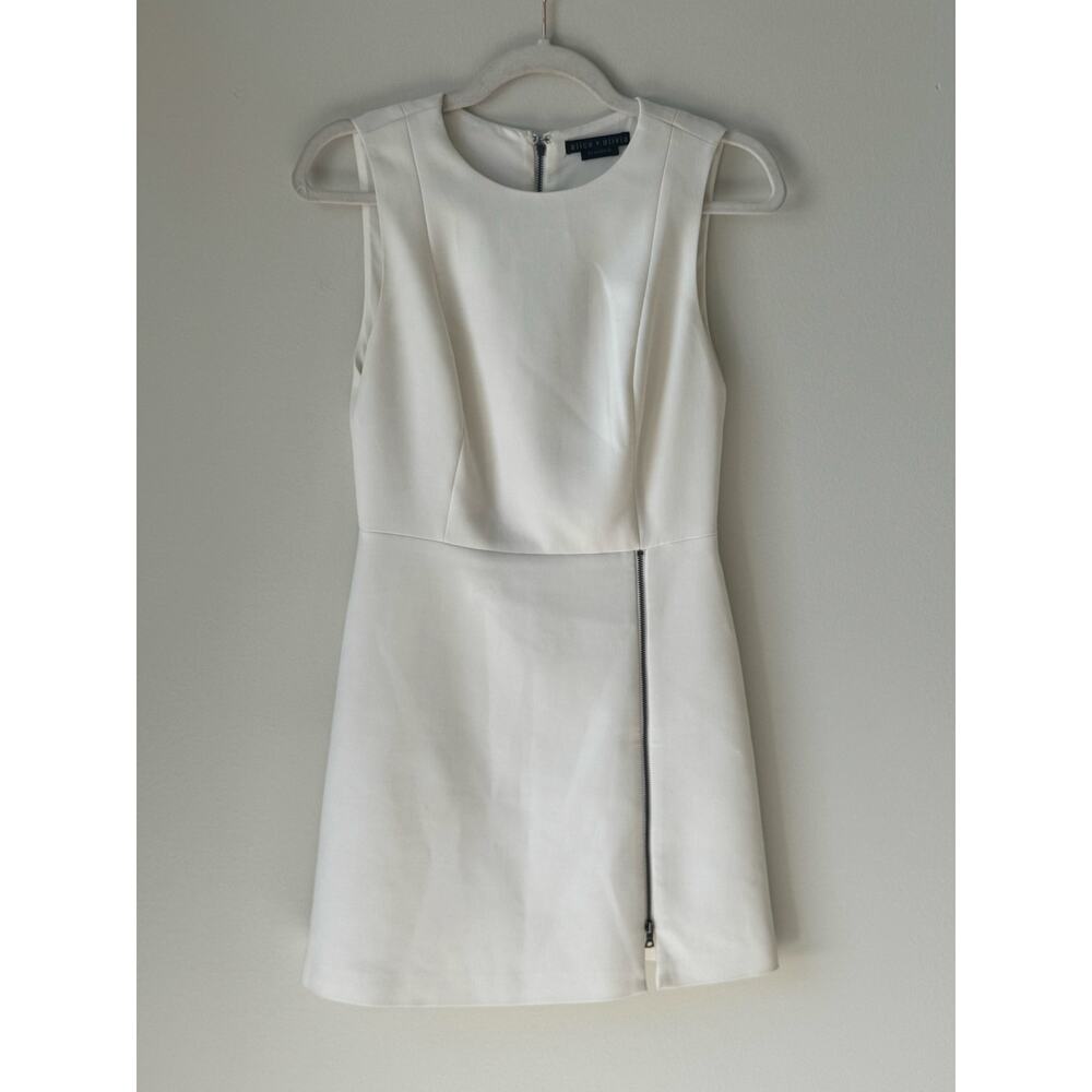 Alice + Olivia White Midi Dress